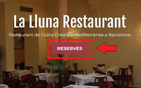 バルセロナのレストラン(La lluna)予約方法